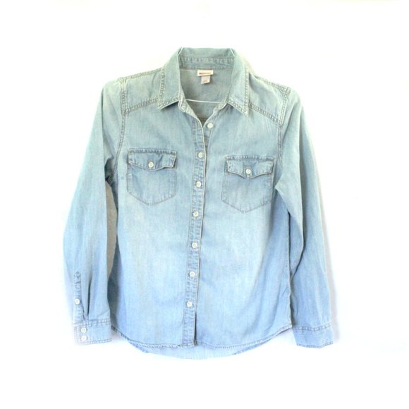 Tops | Mossimo Jean Shirt Denim Jacket 